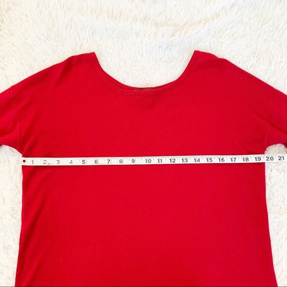 HILARY RADLEY for KATHERINE BARCLAY Red Sweater Short Dress Medium - Picture 5 of 11